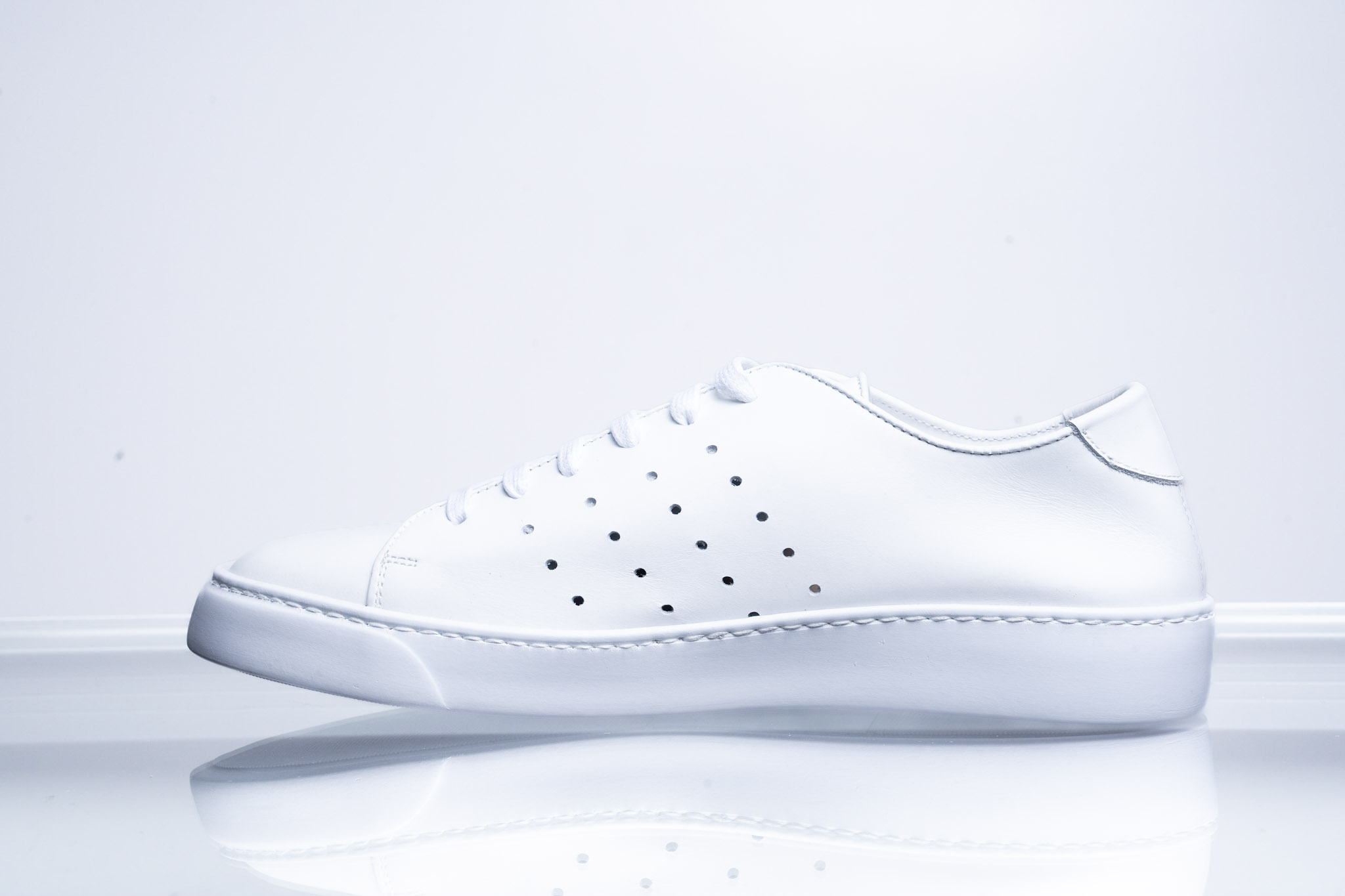 Jerold Wilton White Leather Sneakers