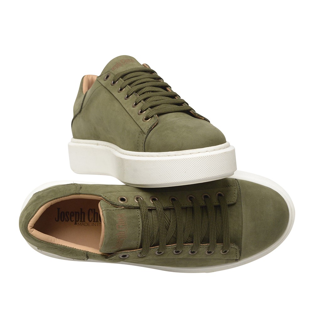 Joseph Chea Green Suede Sneaker