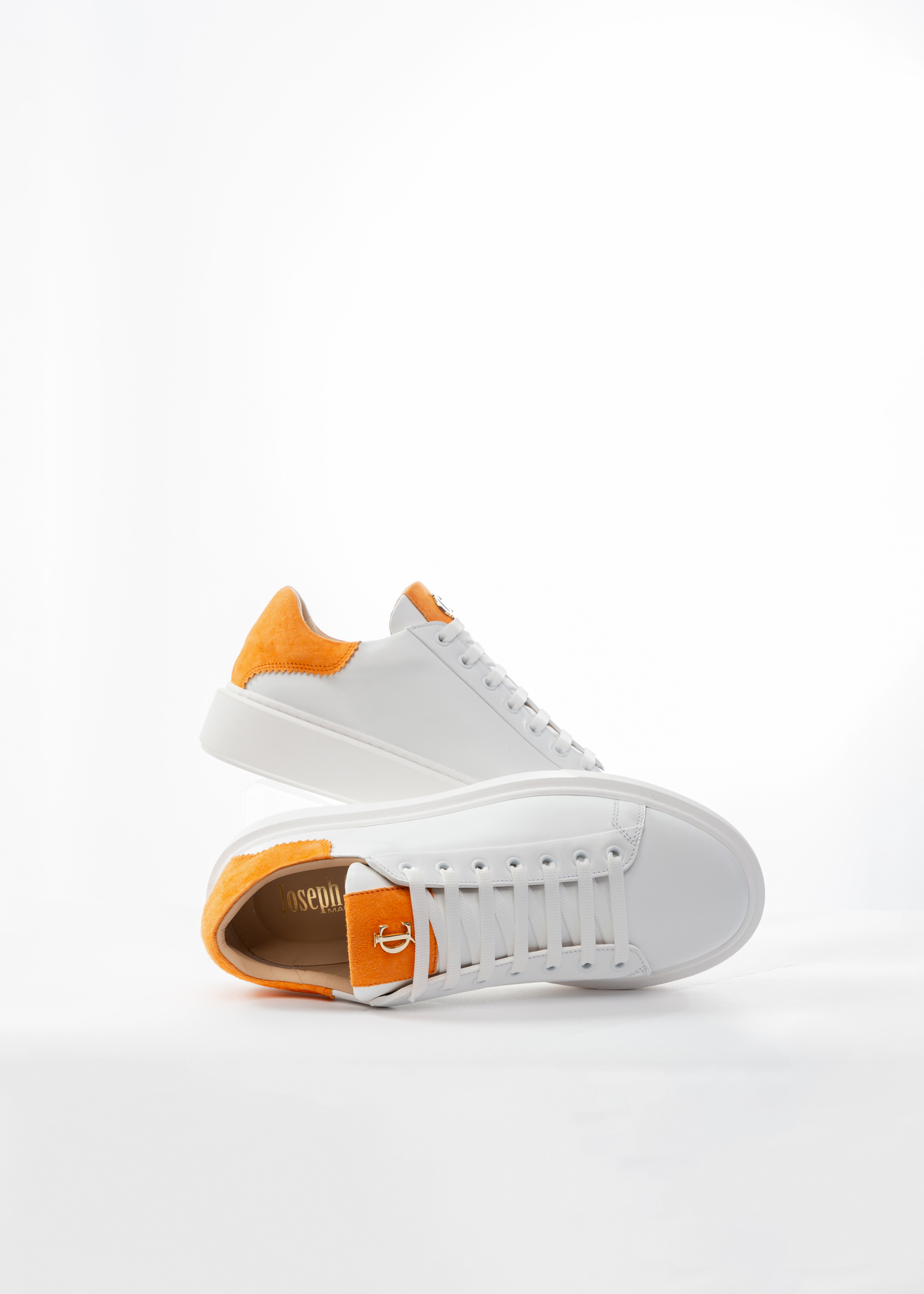 Joseph Chea Orange & White Sneaker