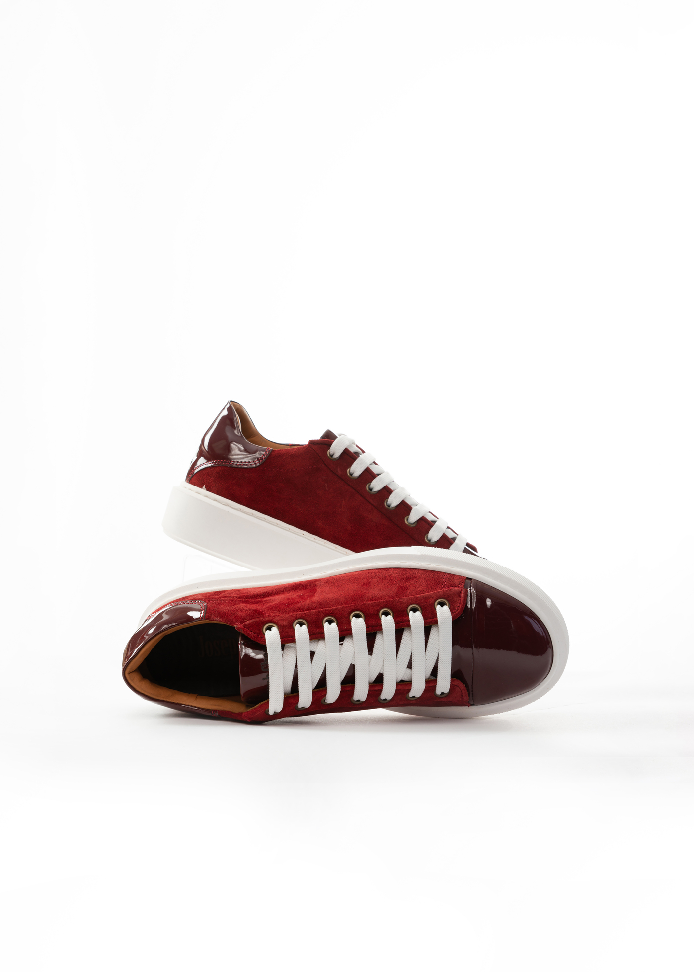 Joseph Chea Burgundy Sneaker